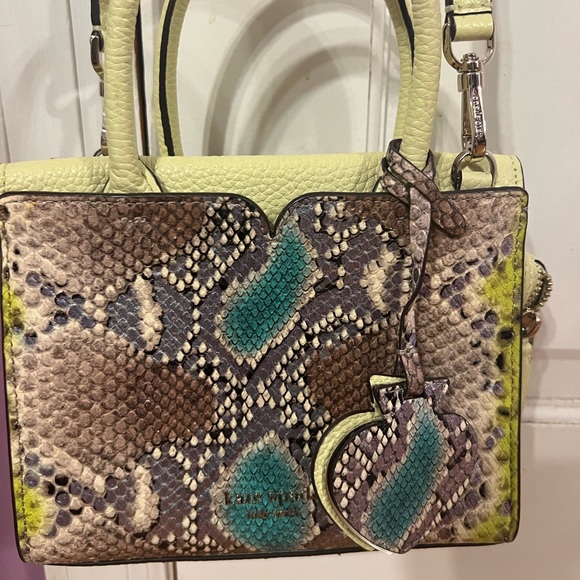 Kate Spade snakeskin crossbody mini tote - Picture 3 of 6